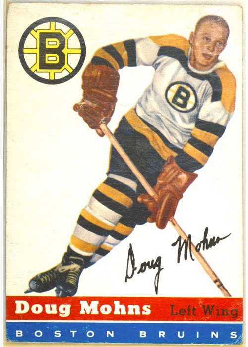 1954-55 Topps #18 Doug Mohns, Boston Bruins