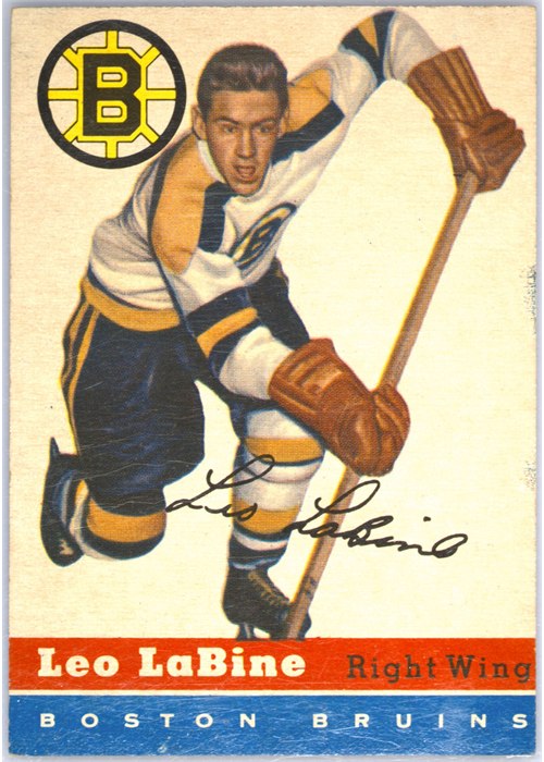 1954-55 Topps #19 Leo Labine, Boston Bruins