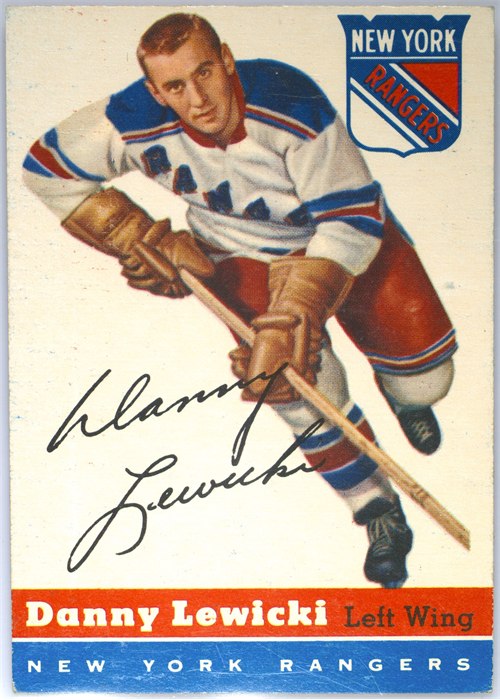 1954-55 Topps #23 Danny Lewicki, New York Rangers