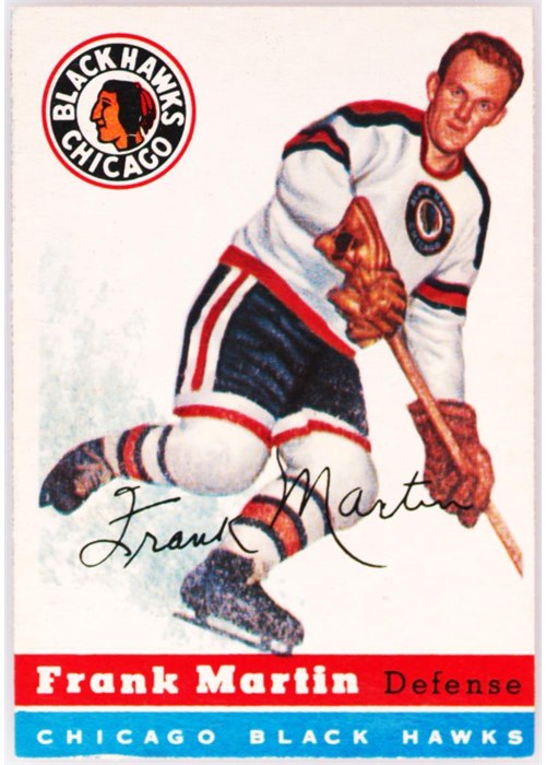 1954-55 Topps #30 Frank Martin, Chicago Black Hawks