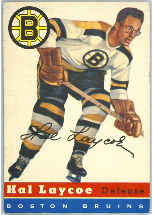 1954-55 Topps #38 Hal Laycoe, Boston Bruins