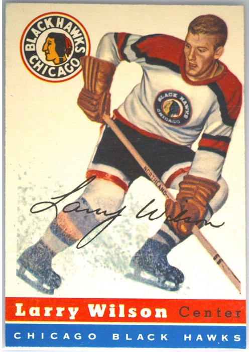 1954-55 Topps #40 Larry Wilson, Chicago Black Hawks