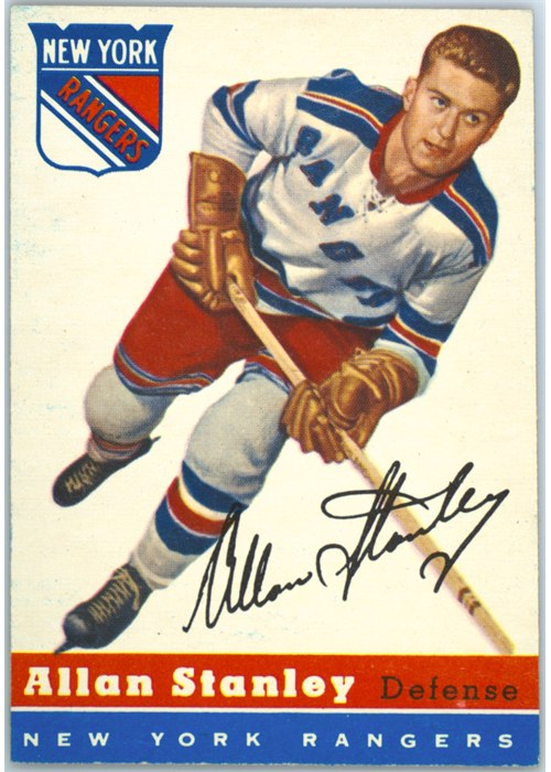 1954-55 Topps #41 Allan Stanley, New York Rangers