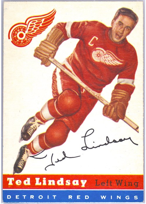 1954-55 Topps #51 Ted Lindsay, Detroit Red Wings