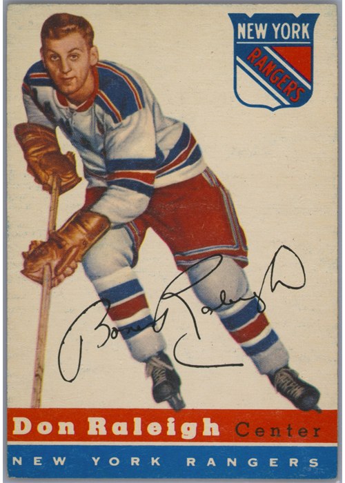 1954-55 Topps #53 Don Raleigh, New York Rangers