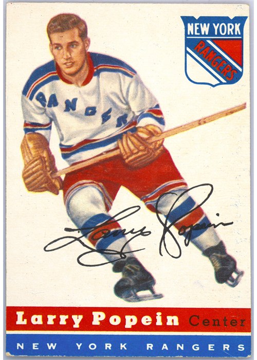 1954-55 Topps #55 Larry Popein, New York Rangers