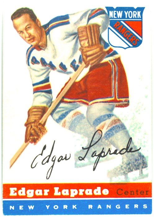 1954-55 Topps #56 Edgar Laprade, New York Rangers