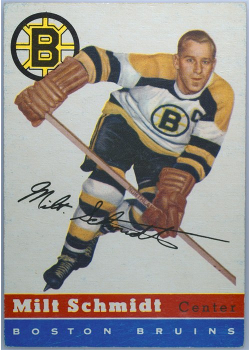 1954-55 Topps #60 Milt Schmidt, Boston Bruins