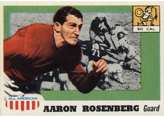 1955 Topps All-American #13 Aaron Rosenberg, USC
