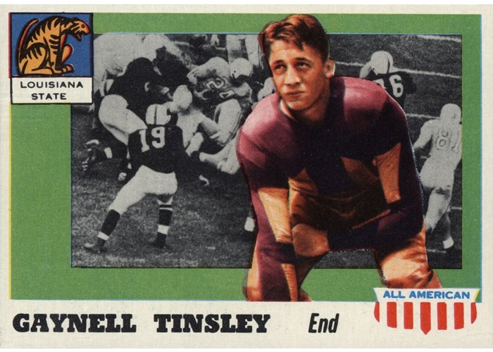 1955 Topps All-American #14 Gaynell Tinsley, LSU