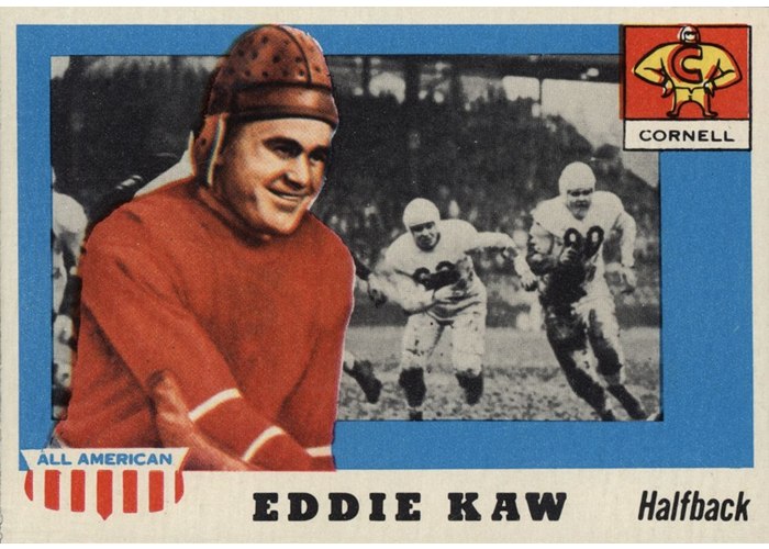 1955 Topps All-American #15 Eddie Kaw, Cornell