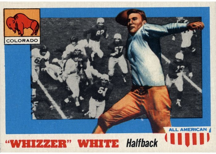 1955 Topps All-American #21 Whizzer White, Colorado