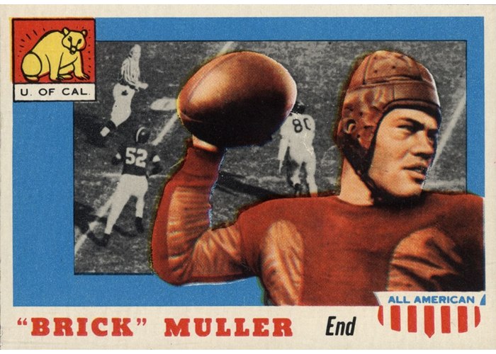1955 Topps All-American #22 Brick Muller, California