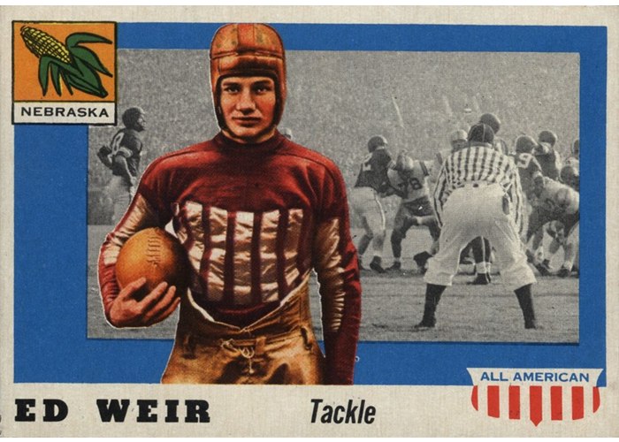 1955 Topps All-American #3 Ed Weir, Nebraska
