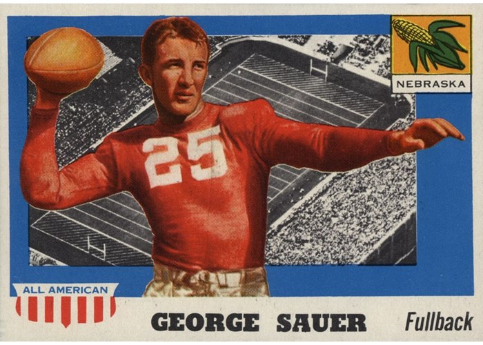 1955 Topps All-American #31 George Sauer Sr., Nebraska