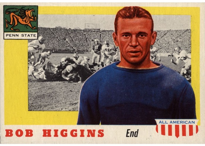 1955 Topps All-American #33 Bob Higgins, Penn State