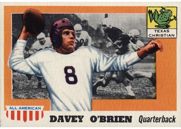 1955 Topps All-American #34 Davey O'Brien, TCU