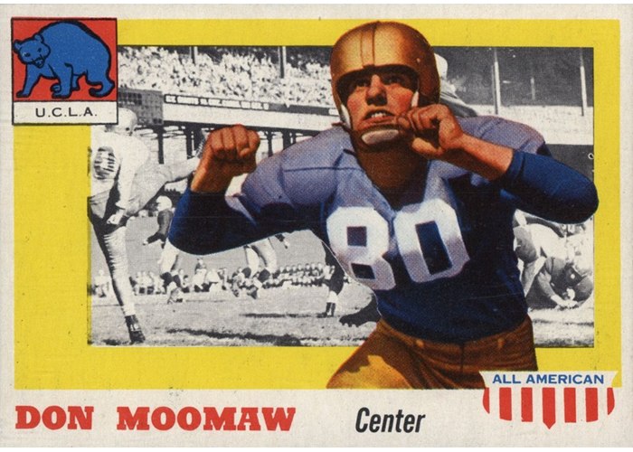 1955 Topps All-American #40 Donn Moomaw, UCLA