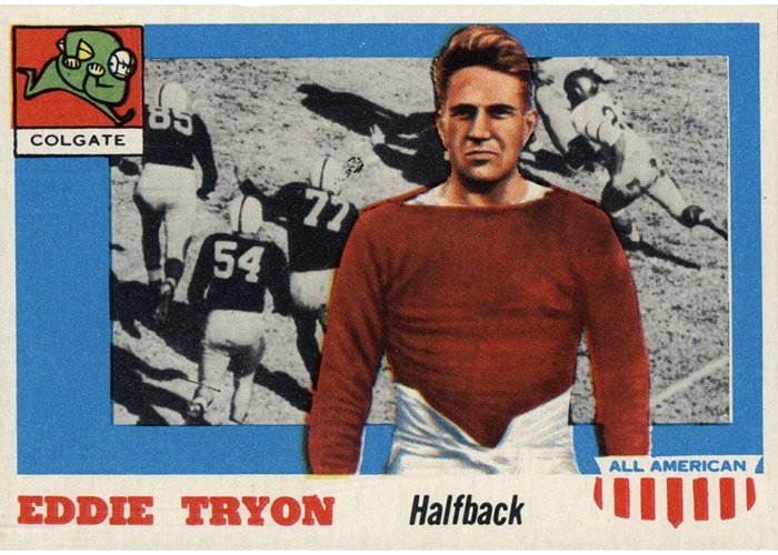 1955 Topps All-American #42 Eddie Tryon, Colgate