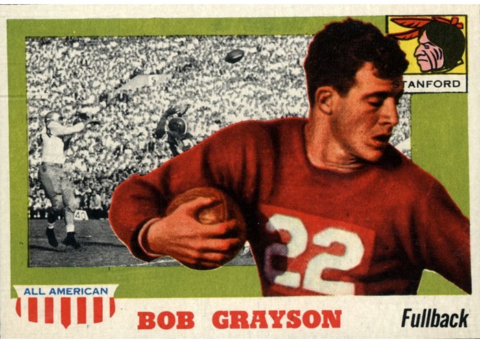 1955 Topps All-American #5 Bob Grayson, Stanford