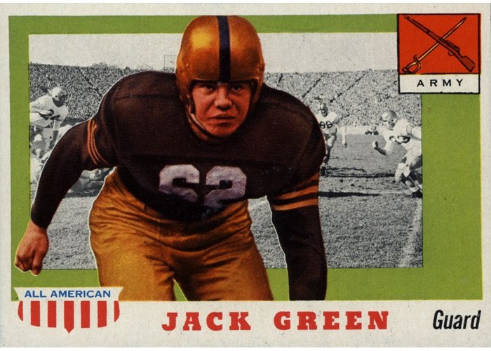 1955 Topps All-American #53 Jack Green, Army