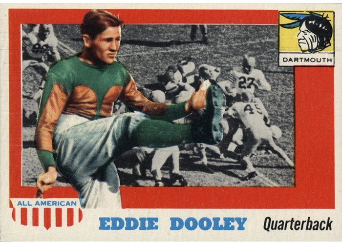 1955 Topps All-American #54 Eddie Dooley, Dartmouth