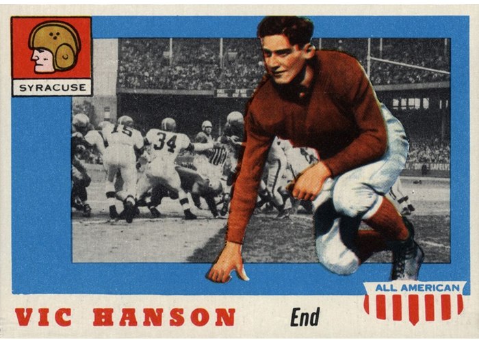 1955 Topps All-American #57 Vic Hanson, Syracuse