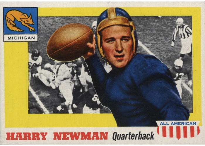 1955 Topps All-American #62 Harry Newman, Michigan