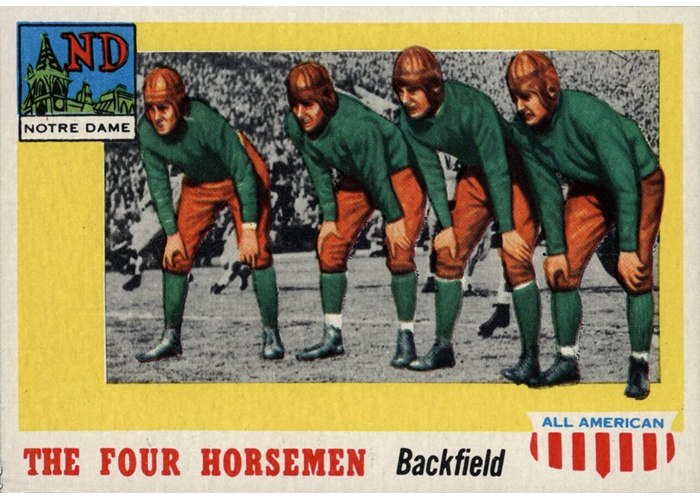 1955 Topps All-American #68 Four Horsemen, Notre Dame