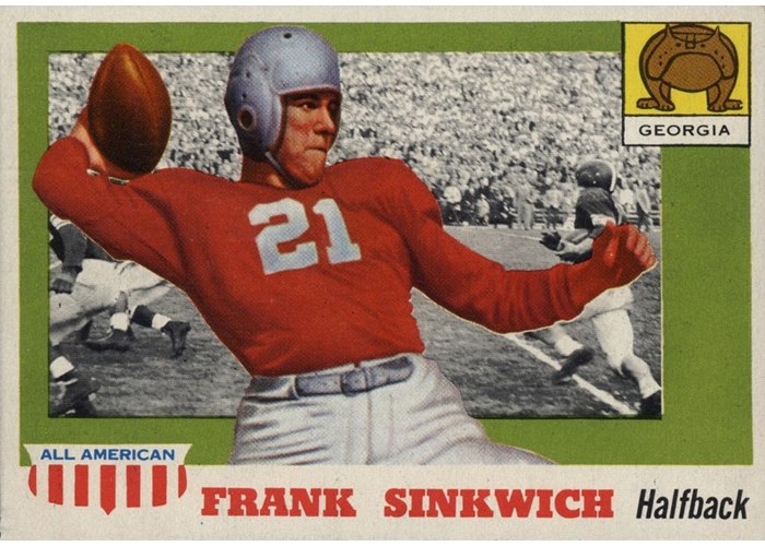 1955 Topps All-American #69 Frank Sinkwich, Georgia