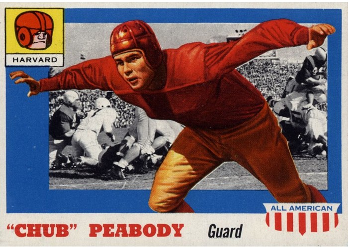1955 Topps All-American #72 Chub Peabody, Harvard