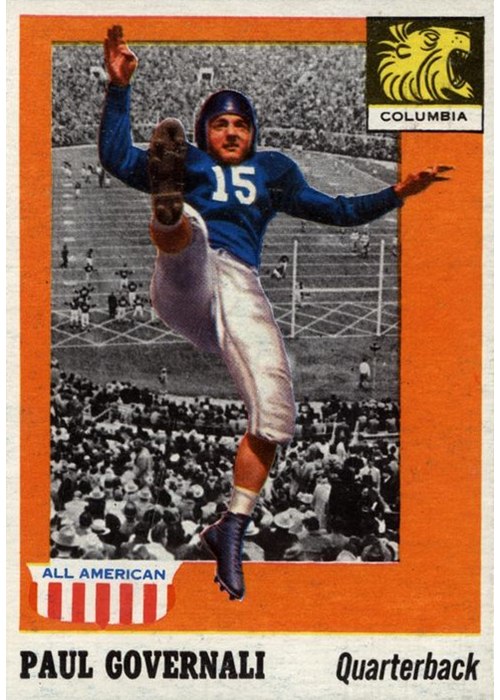 1955 Topps All-American #73 Paul Governali, Columbia