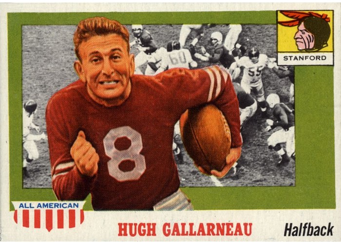 1955 Topps All-American #75 Hugh Gallarneau, Stanford