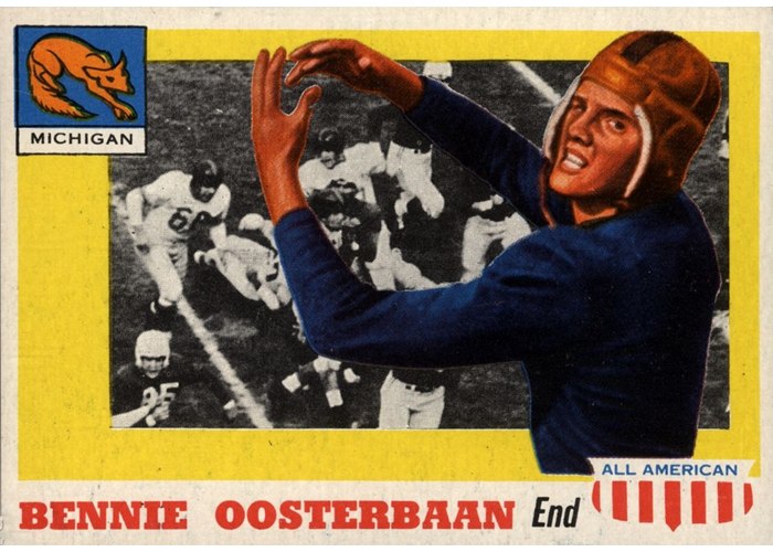 1955 Topps All-American #80 Bennie Oosterbaan, Michigan