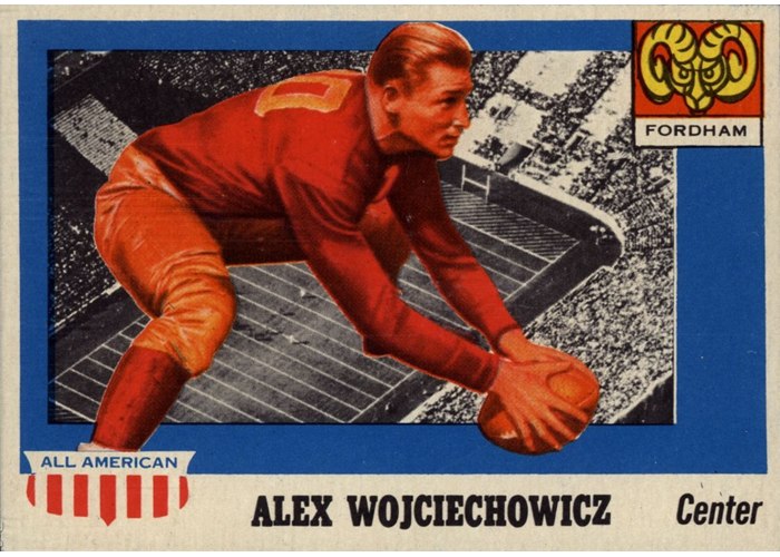1955 Topps All-American #82 Alex Wojciechowicz, Fordham