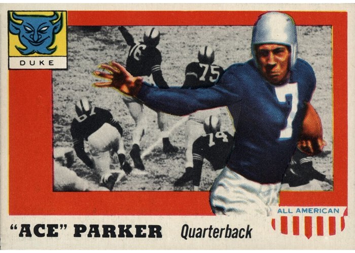 1955 Topps All-American #84 Ace Parker, Duke