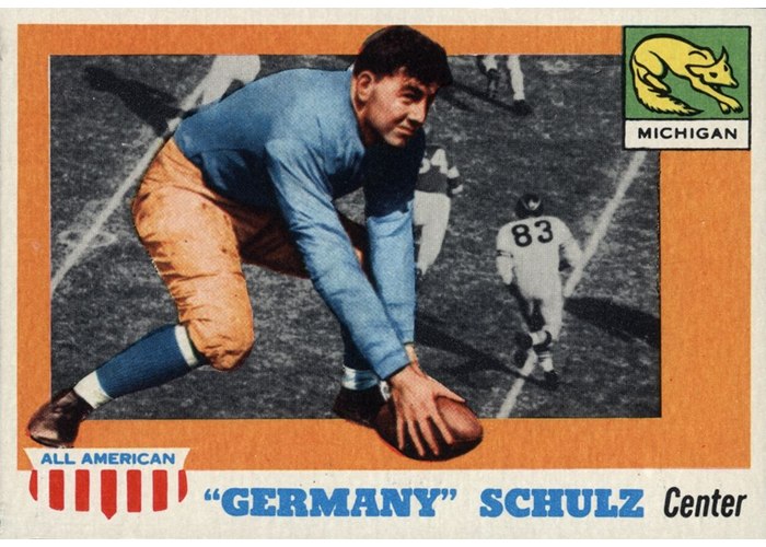 1955 Topps All-American #87 Germany Schulz, Michigan