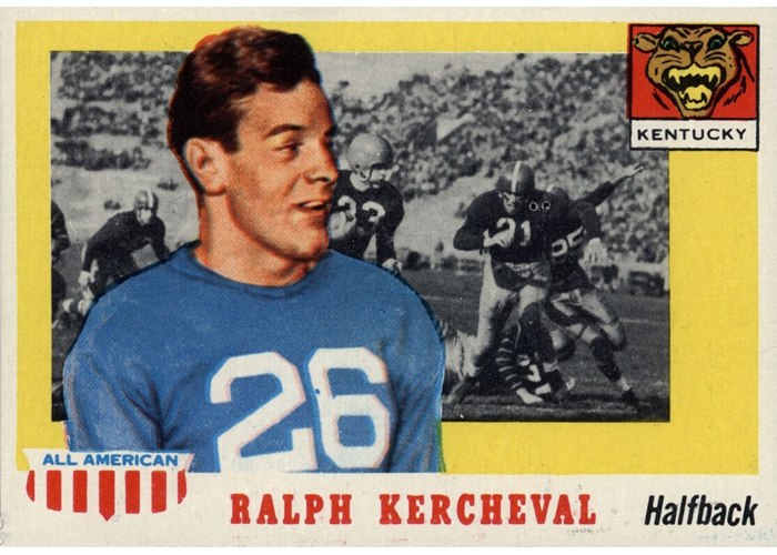 1955 Topps All-American #88 Ralph Kercheval, Kentucky
