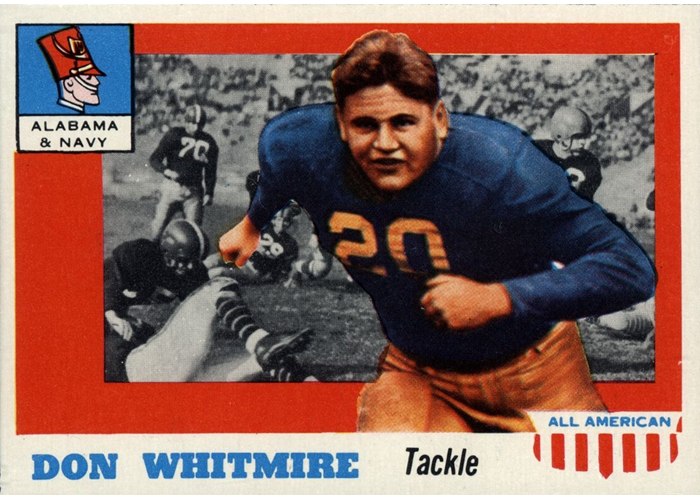 1955 Topps All-American #99 Don Whitmire, Alabama