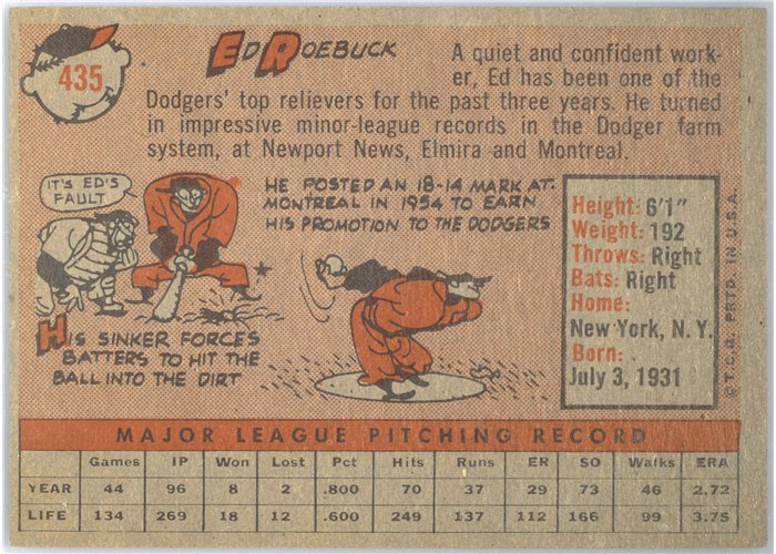 1958 Topps #451 Joe Taylor, St. Louis Cardinals card back