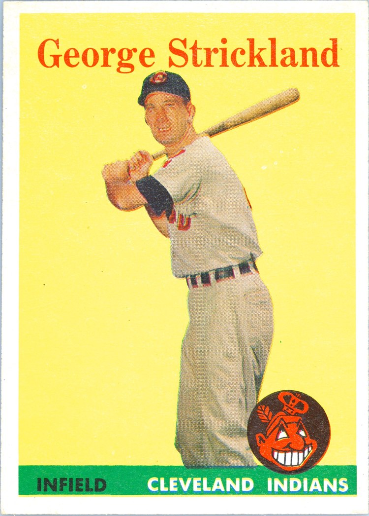 1958 Topps #102 George Strickland, Cleveland Indians