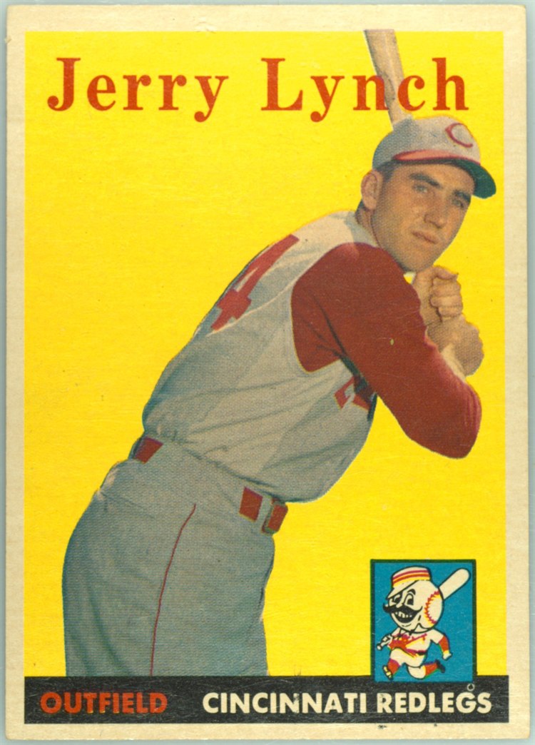 1958 Topps #103 Jerry Lynch, Cincinnati Reds