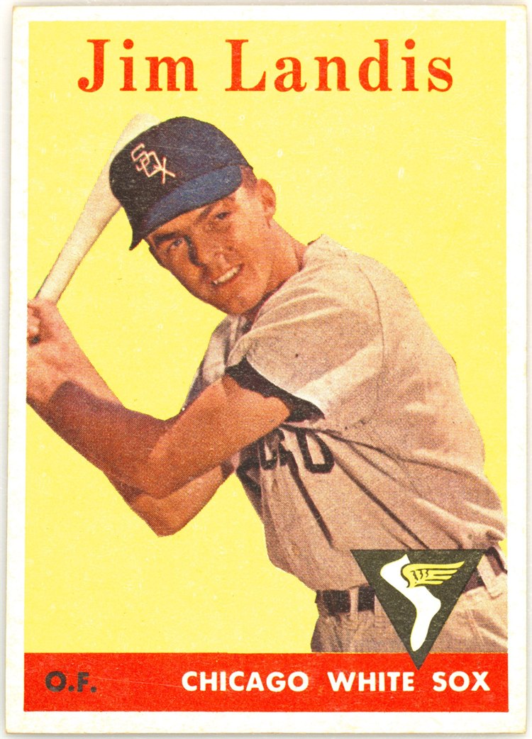 1958 Topps #108 Jim Landis, Chicago White Sox