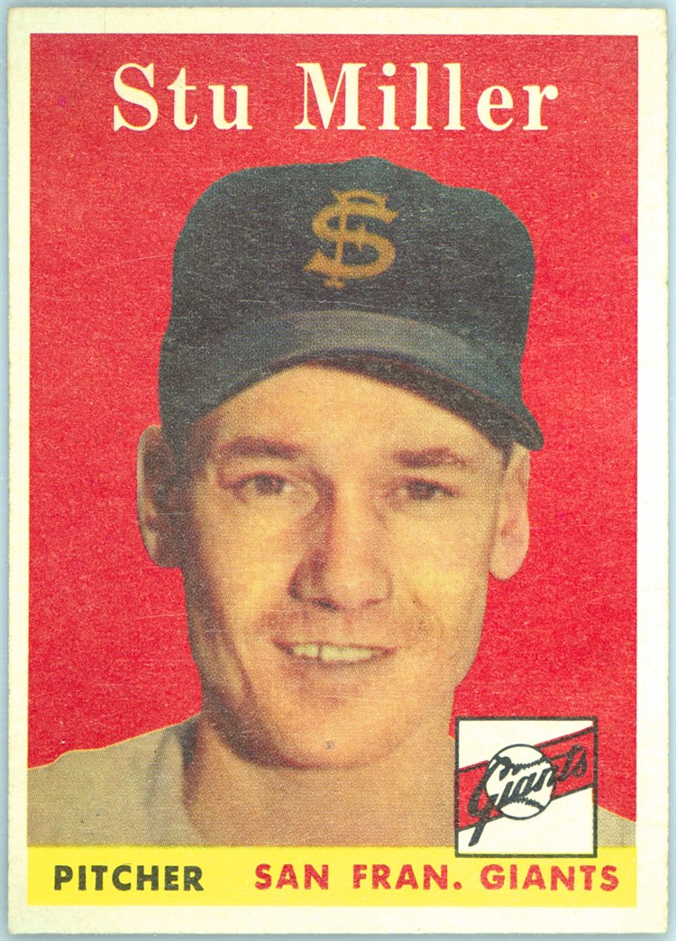1958 Topps #111 Stu Miller, San Francisco Giants