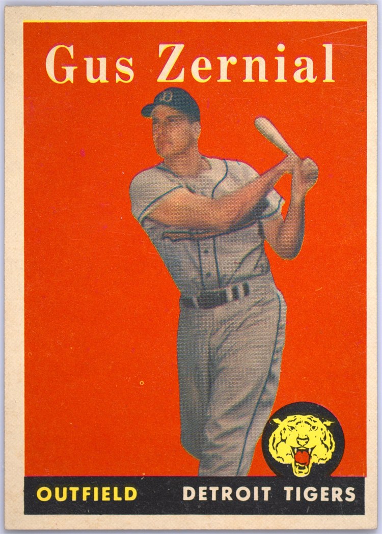 1958 Topps #112 Gus Zernial, Detroit Tigers