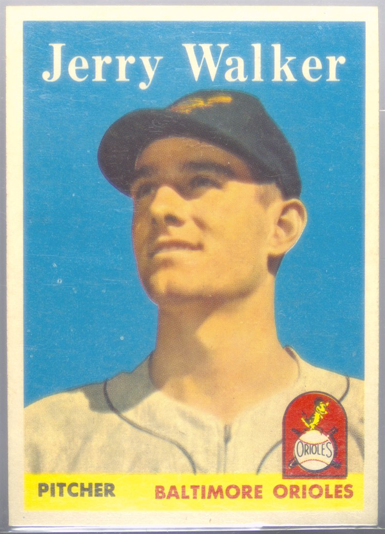 1958 Topps #113 Jerry Walker, Baltimore Orioles