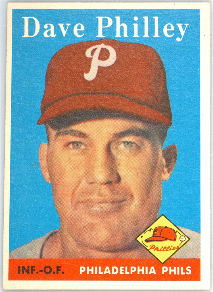 1958 Topps #116 Dave Philley, Philadelphia Phillies