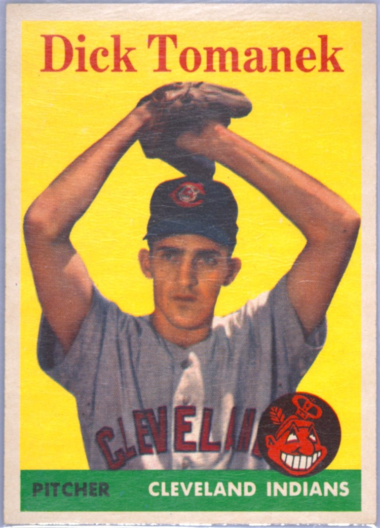 1958 Topps #123 Dick Tomanek, Cleveland Indians