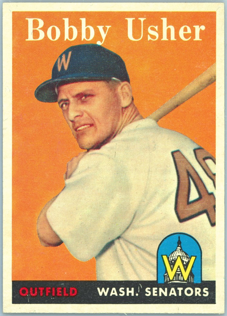 1958 Topps #124 Bob Usher, Washington Senators