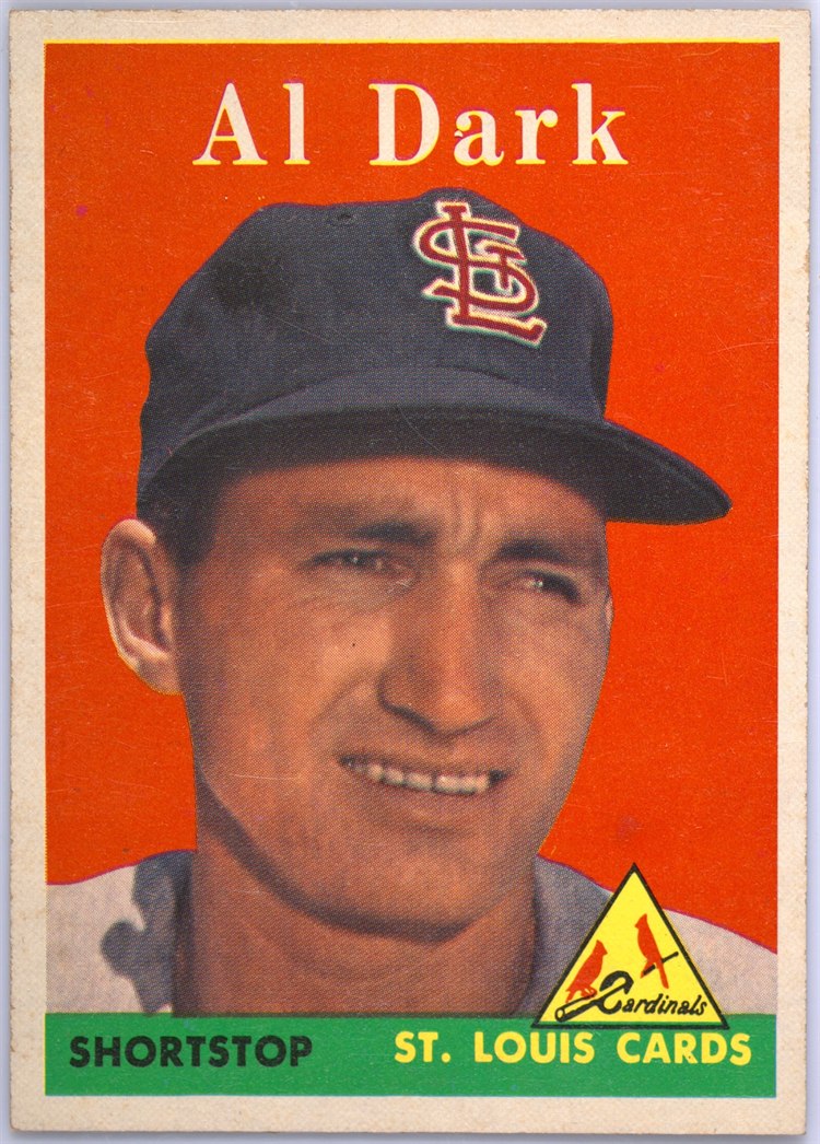 1958 Topps #125 Alvin Dark, St. Louis Cardinals